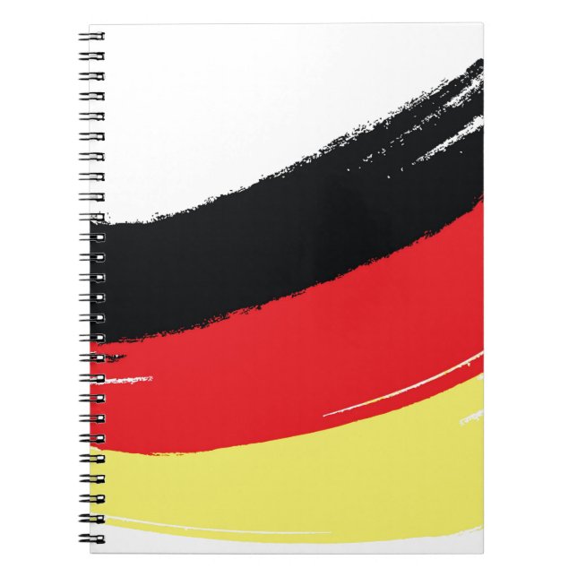 Painted german flag notebook (Front)