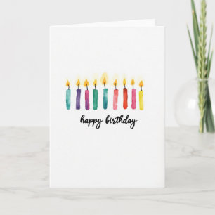 Painted Glow Birthday Card