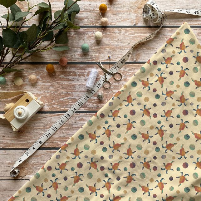 Painted Goats and Polka Dots on Cream Patterned Fabric (Creator Uploaded)