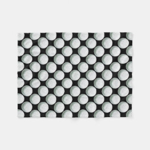 Painted Golf Ball Pattern Fleece Blanket