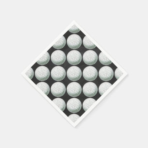 Painted Golf Ball Pattern Napkin