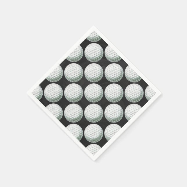 Painted Golf Ball Pattern Napkin (Corner)