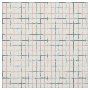 Painted Grid  Fabric