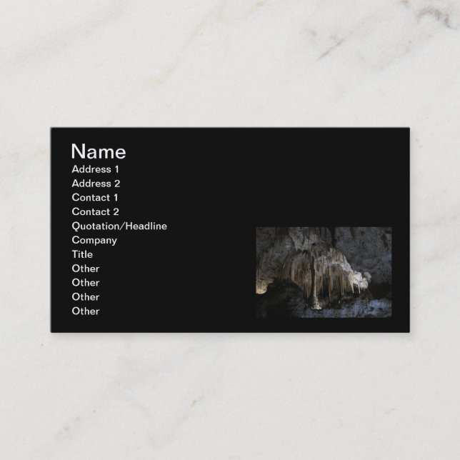 Painted Grotto Business Card (Front)