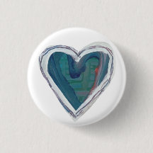 Painted Heart Button
