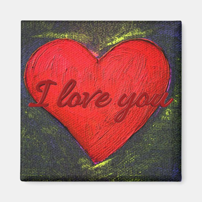 Painted Heart Magnet (Front)