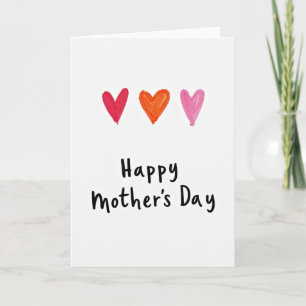 Painted Heart Pattern Card