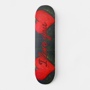 Painted Heart Skateboard