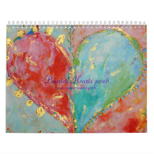Painted Hearts 2026 Calendar