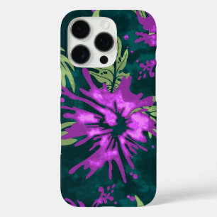 Painted Hibiscus Hawaiian Floral Violet iPhone 16 Pro Case