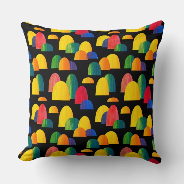 Painted Hills - Black Cushion (Front)