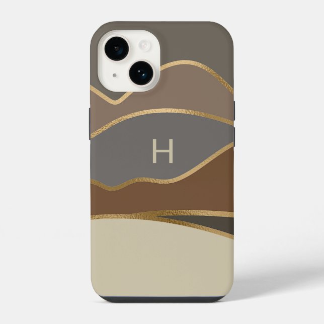 Painted Hills Monogrammed  iPhone Case (Back)