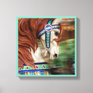 Painted Horse Merry-go-round 6 in a series Canvas Print
