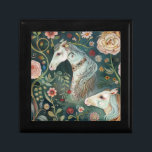 Painted Horses Gift Box<br><div class="desc">Magical painted horses and florals whimsical jewellery or wood keepsake box. Lush whimsical horses and florals. A perfect gift for an adult or child.</div>