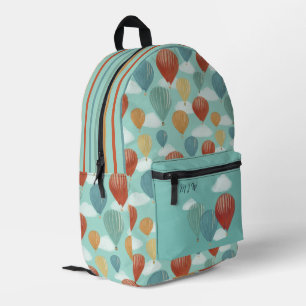 Painted Hot Air Balloons Personalised Printed Backpack