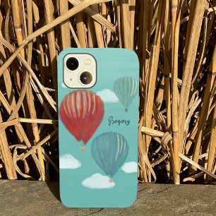 Painted Hot Air Balloons Personalized Case-Mate iPhone 14 Case