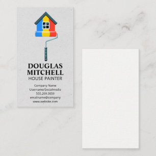 Painted House   Painter Roller Business Card