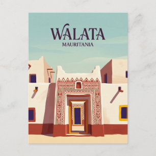 Painted Houses of Walata Mauritania Postcard
