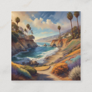 Painted in an artistic painterly way, with vivid i square business card