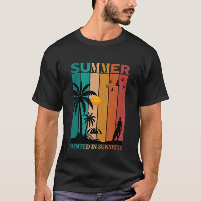 Painted in Sunshine Retro Summer Tee (Front)