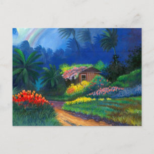 Painted Island Shack Postcard