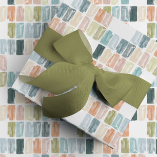 Painted Jewels Watercolor Wrapping Paper