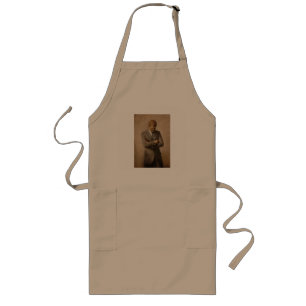 Painted John F. Kennedy White House Portrait Long Apron