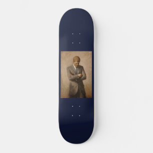 Painted John F. Kennedy White House Portrait Skateboard