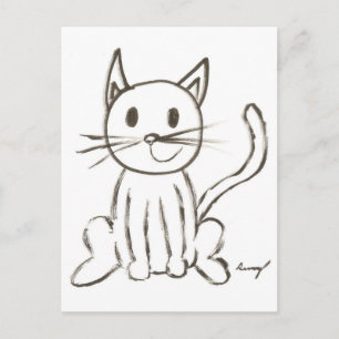 Painted Kitty Postcard