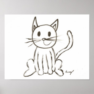 Painted Kitty Poster