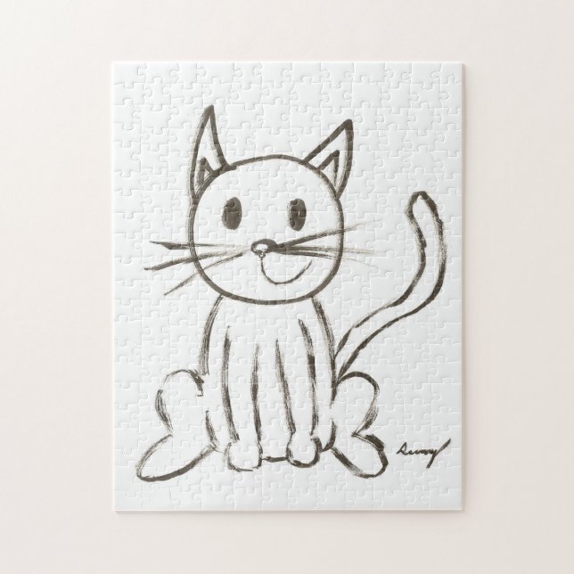 Painted Kitty Puzzle (Vertical)
