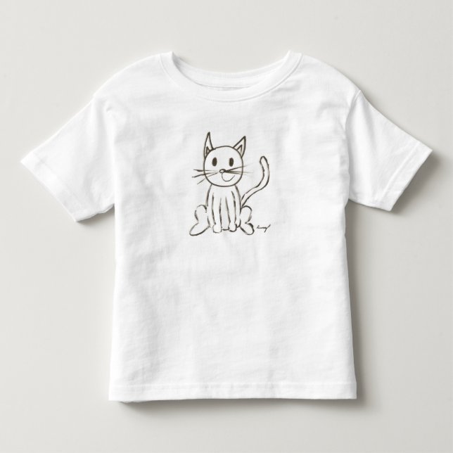 Painted Kitty Toddlers T-Shirt (Front)