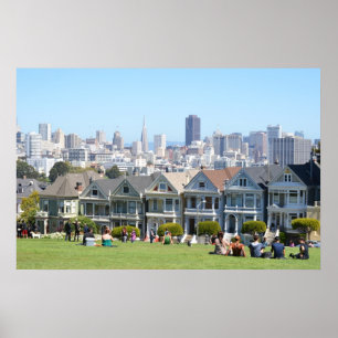 Painted Ladies in Alamo Square San Francisco Poster