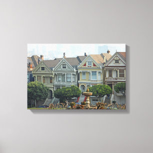 Painted Ladies, San Francisco, California Canvas Print
