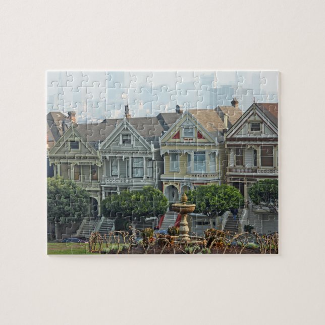 Painted Ladies, San Francisco, California Jigsaw Puzzle (Horizontal)