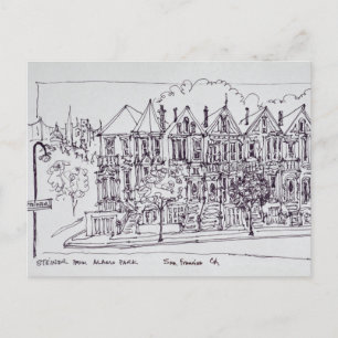 Painted Ladies   San Francisco, California Postcard