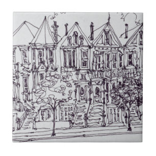 Painted Ladies San Francisco, California Tile