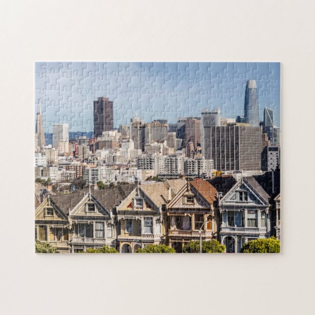 Painted Ladies Victorian Homes in San Francisco Jigsaw Puzzle (Horizontal)