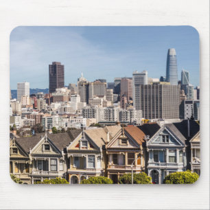 Painted Ladies Victorian Homes in San Francisco Mouse Mat