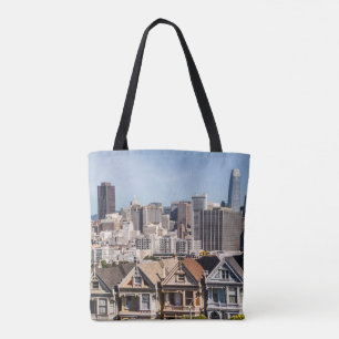 Painted Ladies Victorian Homes in San Francisco Tote Bag