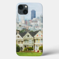 Painted Ladies, Victorian houses and skyline