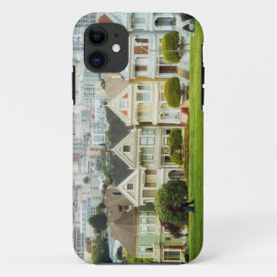 Painted Ladies, Victorian houses and skyline iPhone 11 Case