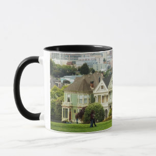 Painted Ladies, Victorian houses and skyline Mug