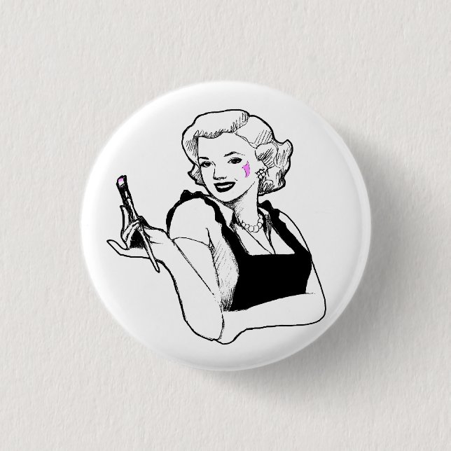 Painted Ladies - Woman Artist Pin (Front)