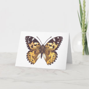 Painted lady butterfly card