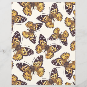 Painted lady butterfly pattern