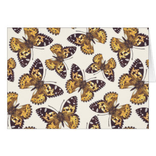 Painted lady butterfly pattern