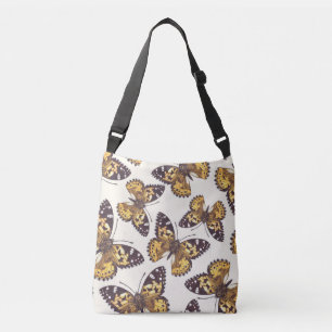 Painted lady butterfly pattern crossbody bag