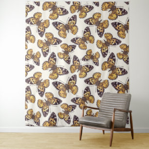 Painted lady butterfly pattern tapestry