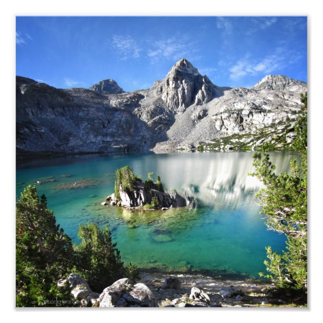 Painted Lady on Upper Rae Lake - John Muir Trail Photo Print (Front)